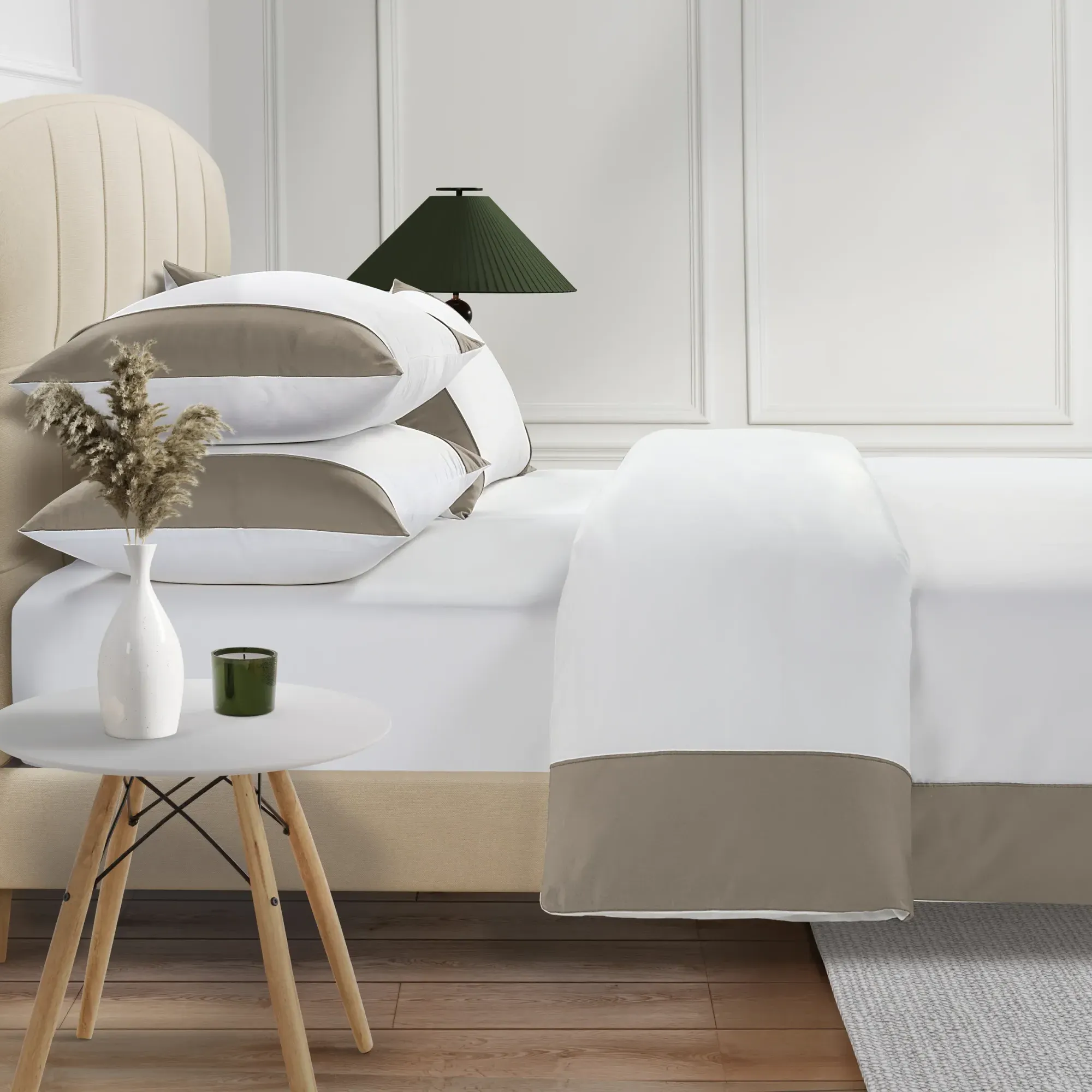 Double Duvet Cover 800 Thread Count - Taupe