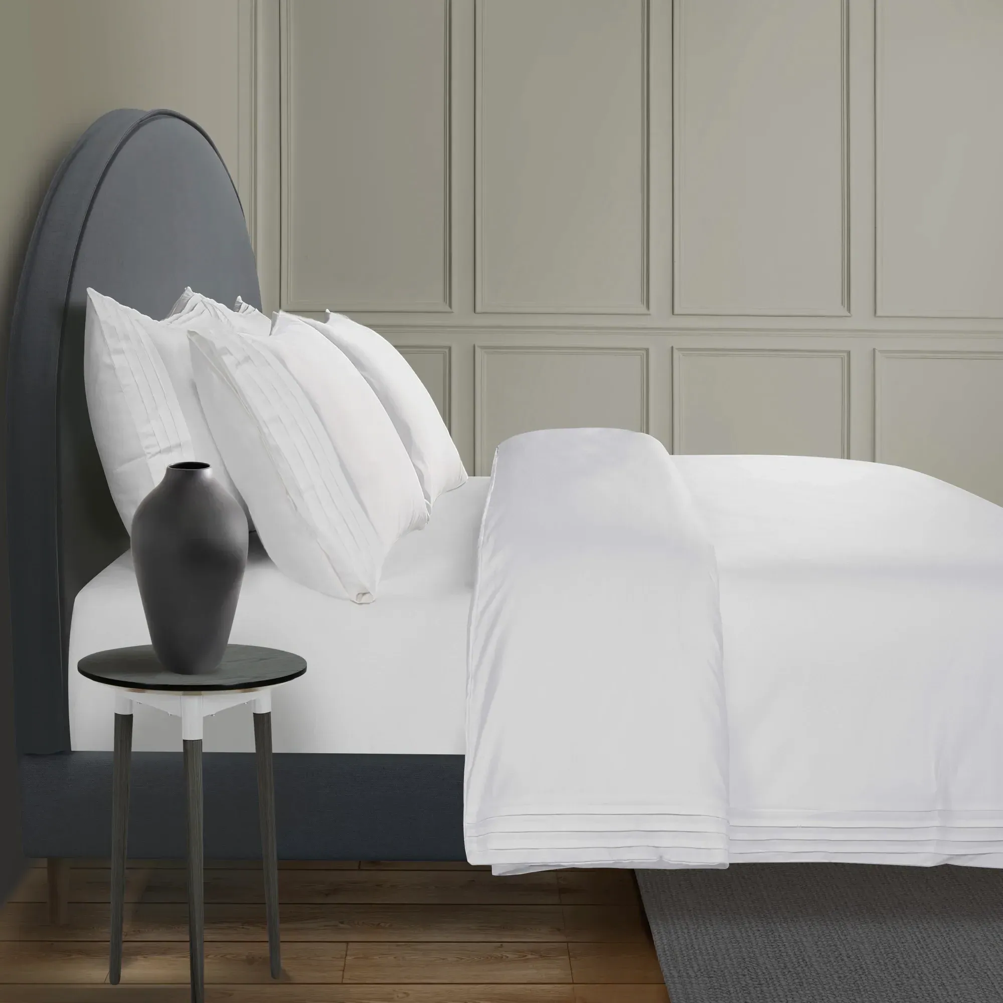 Double Duvet Cover 800 Thread - White, Cotton image