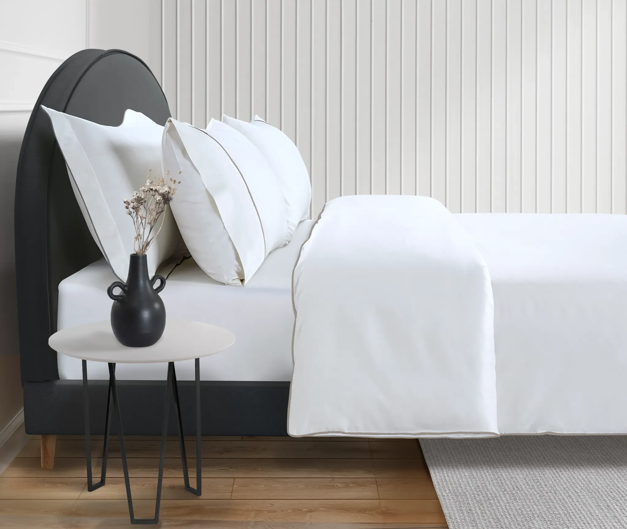 Duke of Bliss Single Duvet Cover - White, Egyptian Cotton product