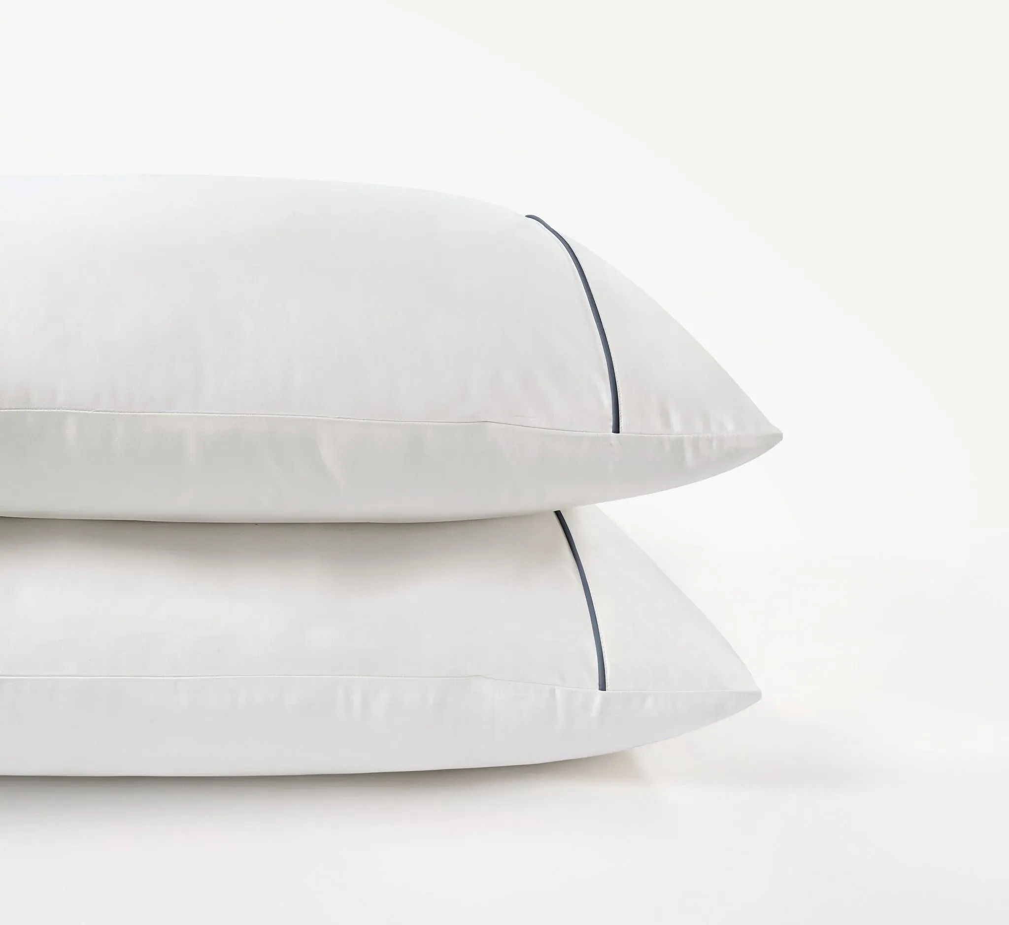 Duke of Bliss Standard Pillowcases Pair - Grey, Cotton Sateen product