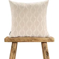 Elera Embroidered Cushion Pair - Natural, Cotton Blend alternate view