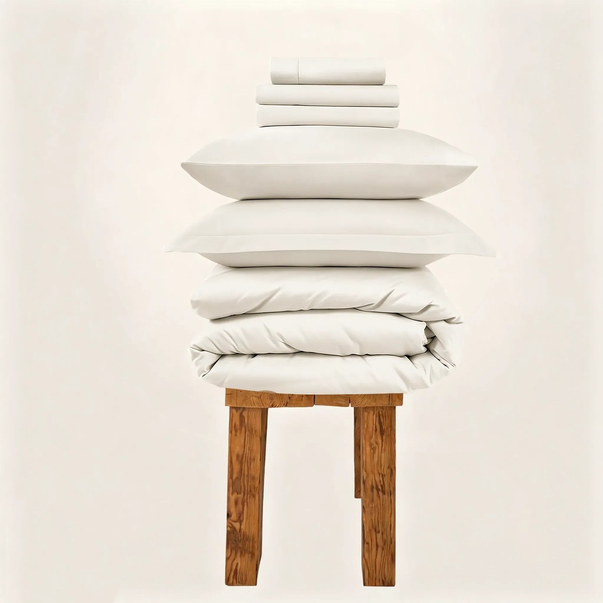 Giza Imperial Single Bedding Set - Frost, Egyptian Cotton product