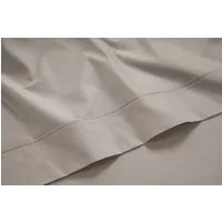 Grand Splendour Lux Single Flat Sheet - Taupe, Cotton Sateen alternate view