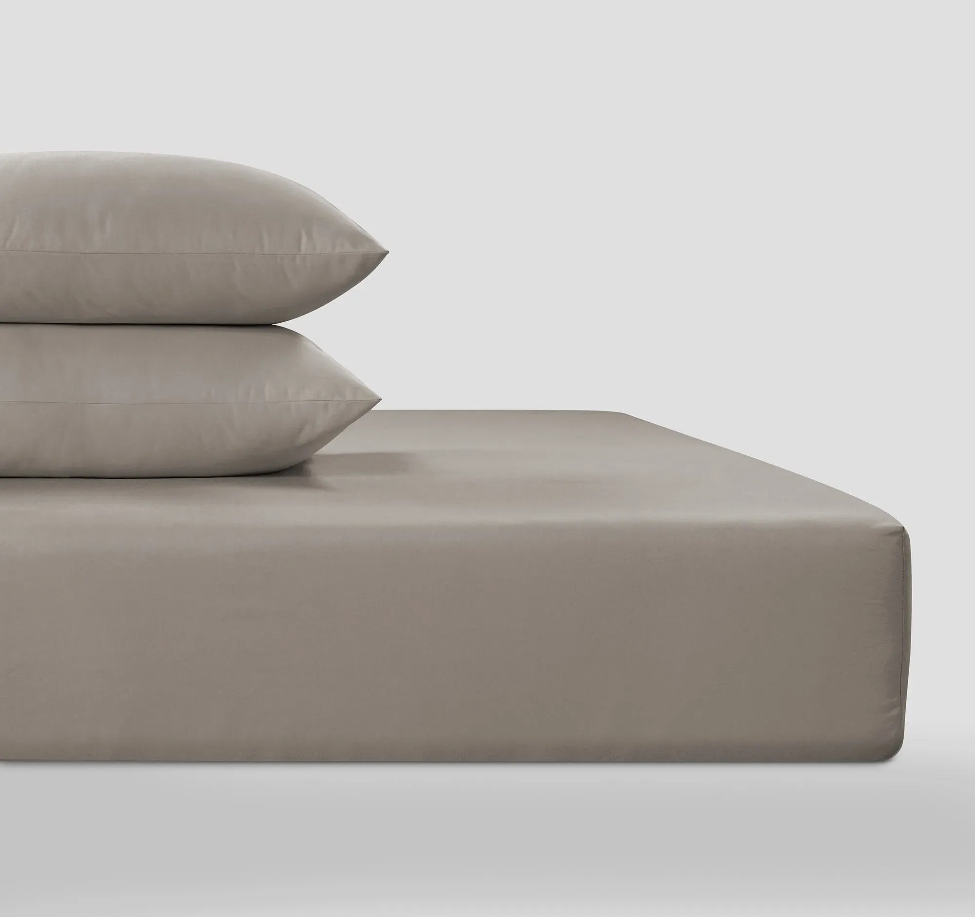 Grand Splendour Single Fitted Sheet - Taupe, Cotton Sateen product