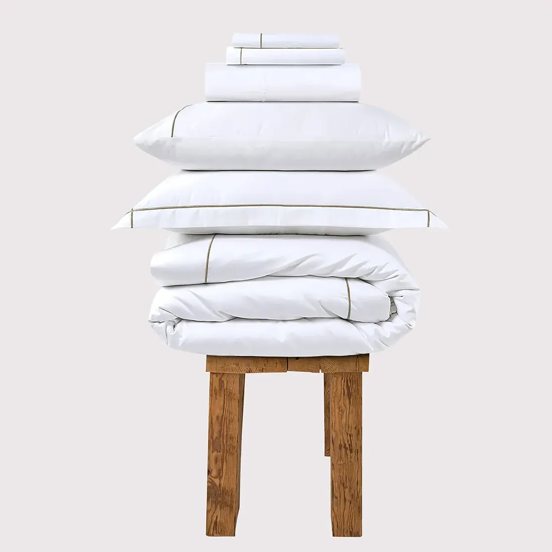 King Duvet Cover 800 Thread Count - Taupe, Cotton