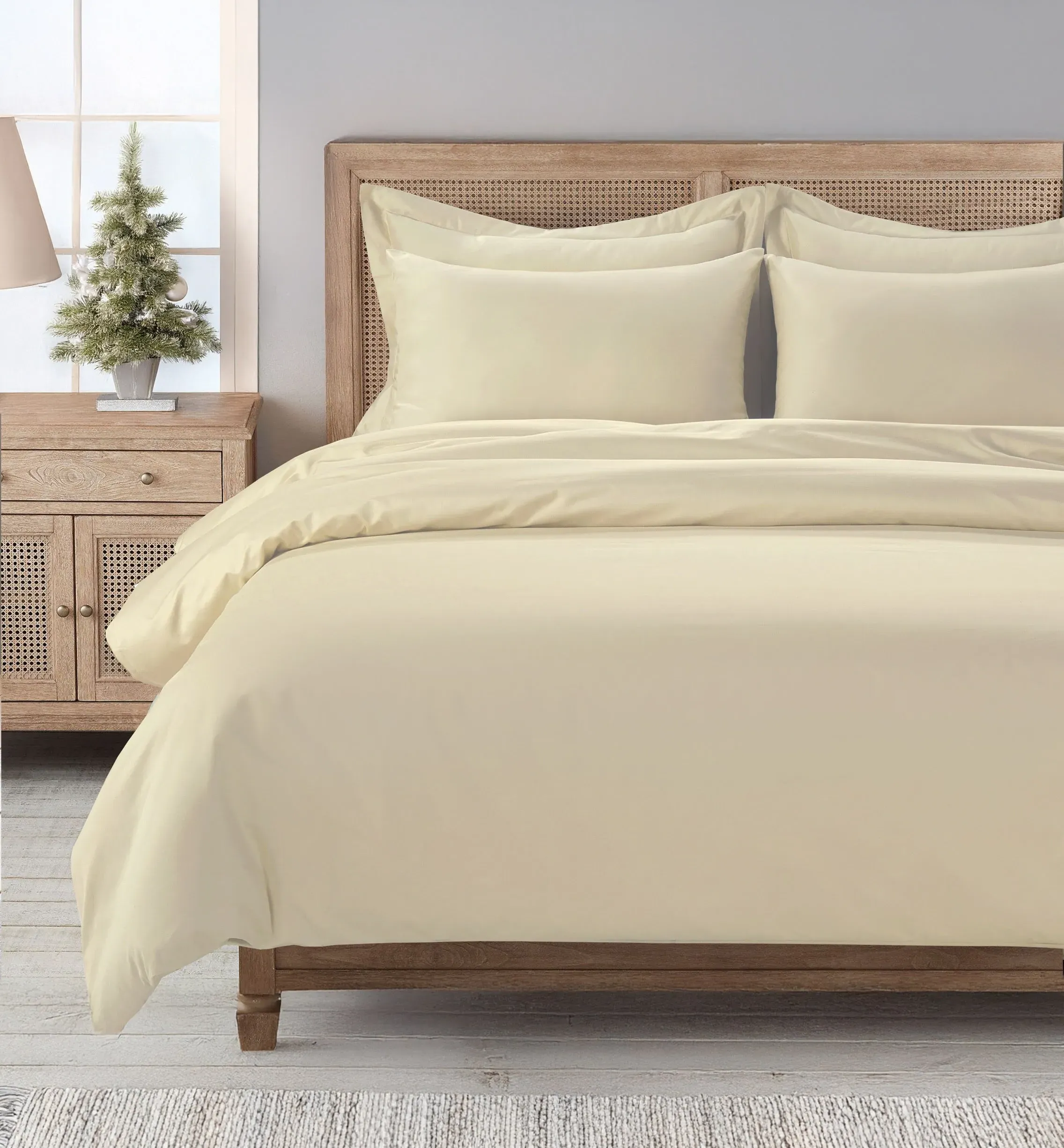 King Duvet Cover - Pearl, Egyptian Cotton