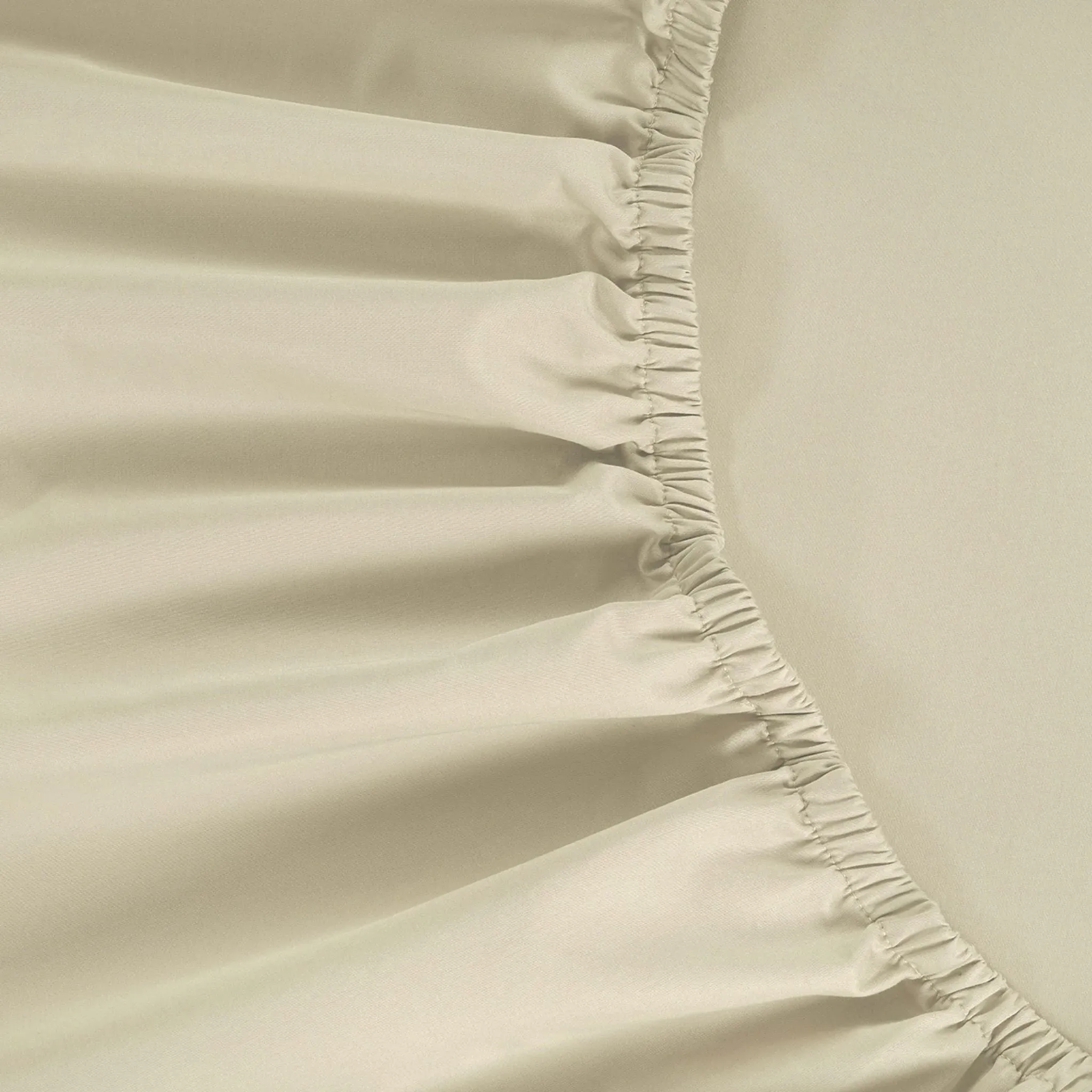 King Fitted Sheet 800 Thread Count - Pearl, Cotton