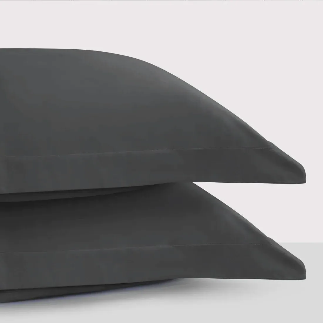 Pair Pillowcases Standard Style - Graphite Grey, Cotton image
