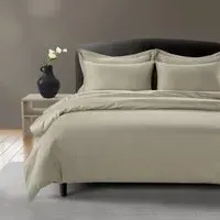 Empress Single Duvet Cover - Oatmeal, Cotton Percale alternate view