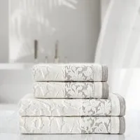 Rowena 600 GSM Cotton Towel Set - Jacquard Weave alternate view