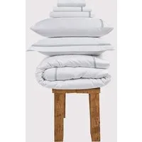 Margaret LUXE Single Bedding Set - Misty Blue, Egyptian Cotton alternate view