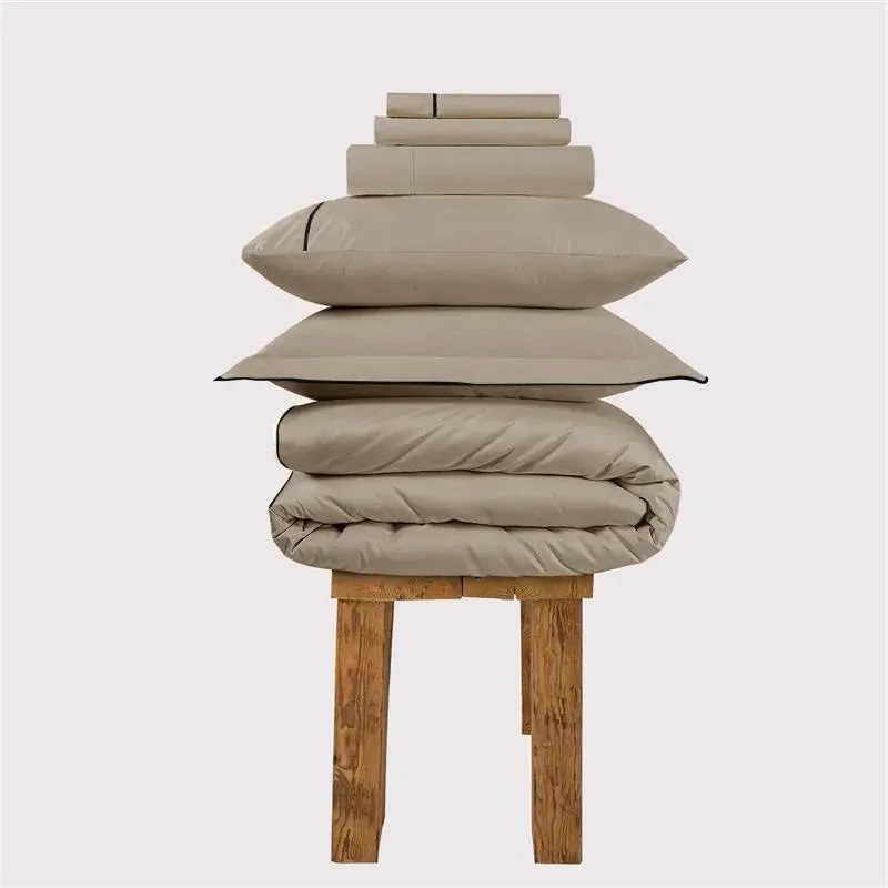 Single Bedding Set 800 Thread Count - Bone, Cotton image