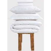 Diana 800 Thread Count Single Bedding Set - White, Egyptian Cotton alternate view