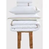 Heiress Single Bedding Set 800 Thread Count - White, Cotton alternate view