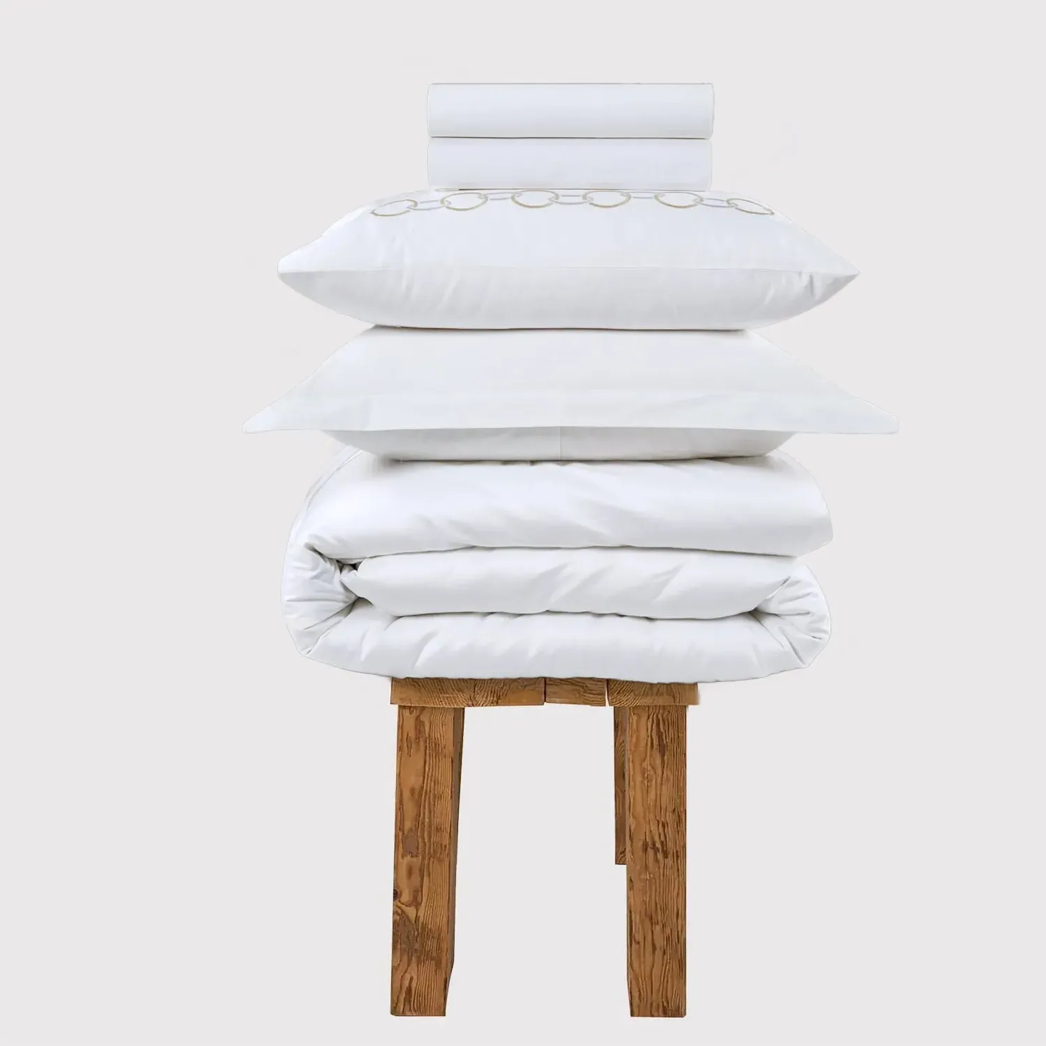 Single Bedding Set 800 Thread Count - White, Cotton image