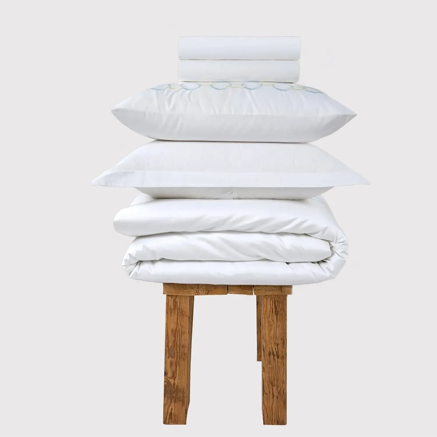 Single Bedding Set 800 Thread Count - White, Cotton image