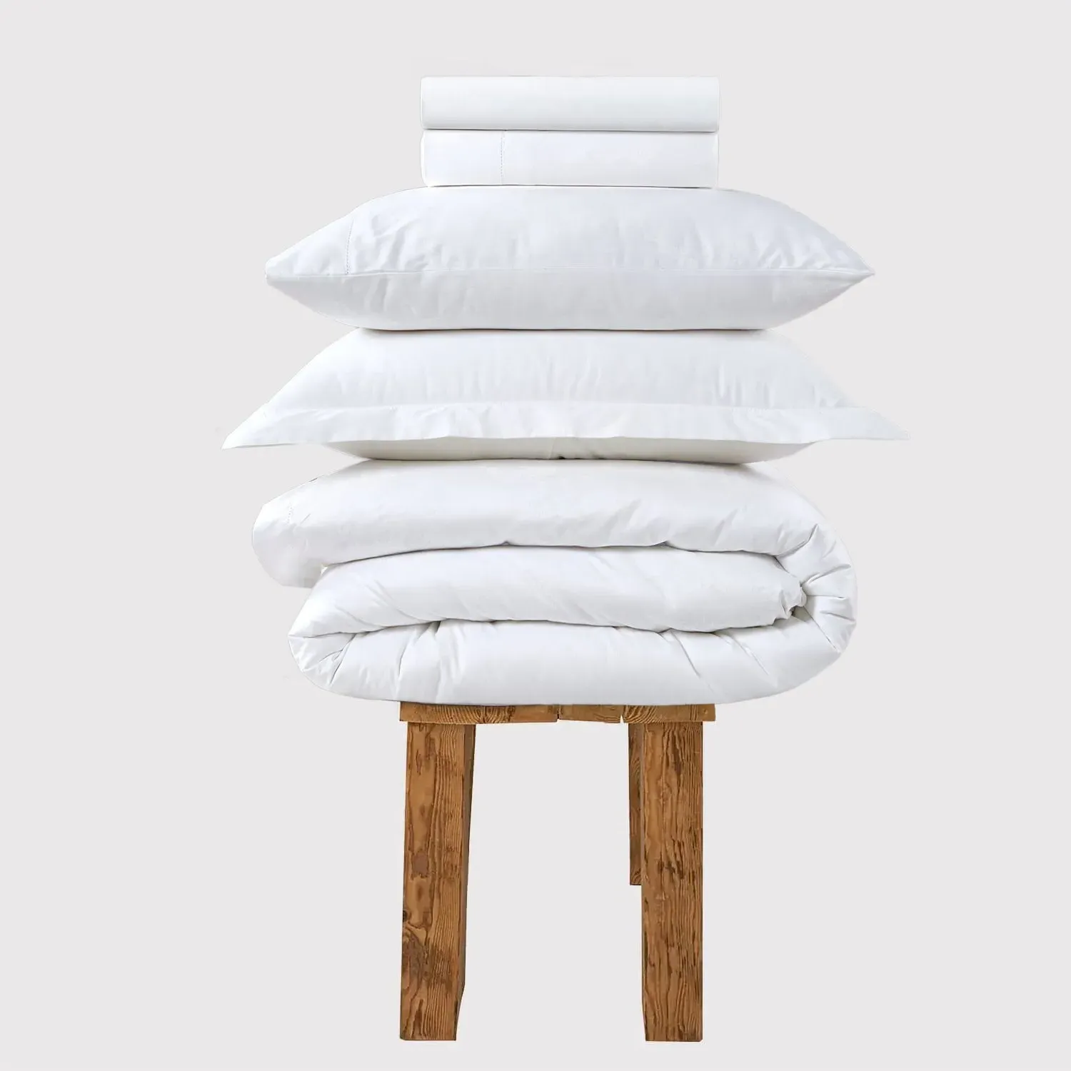 Single Bedding Set 800 Thread Count - White, Cotton image