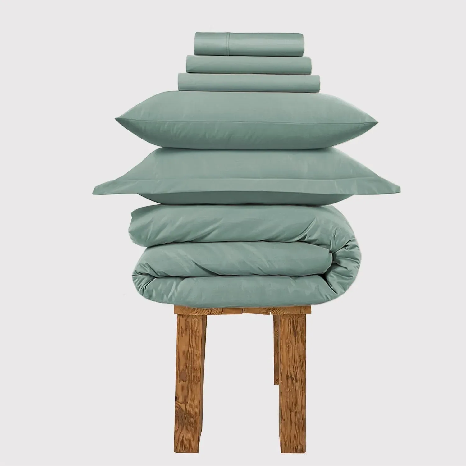 Single Bedding Set 800 Thread - Teal, Cotton image