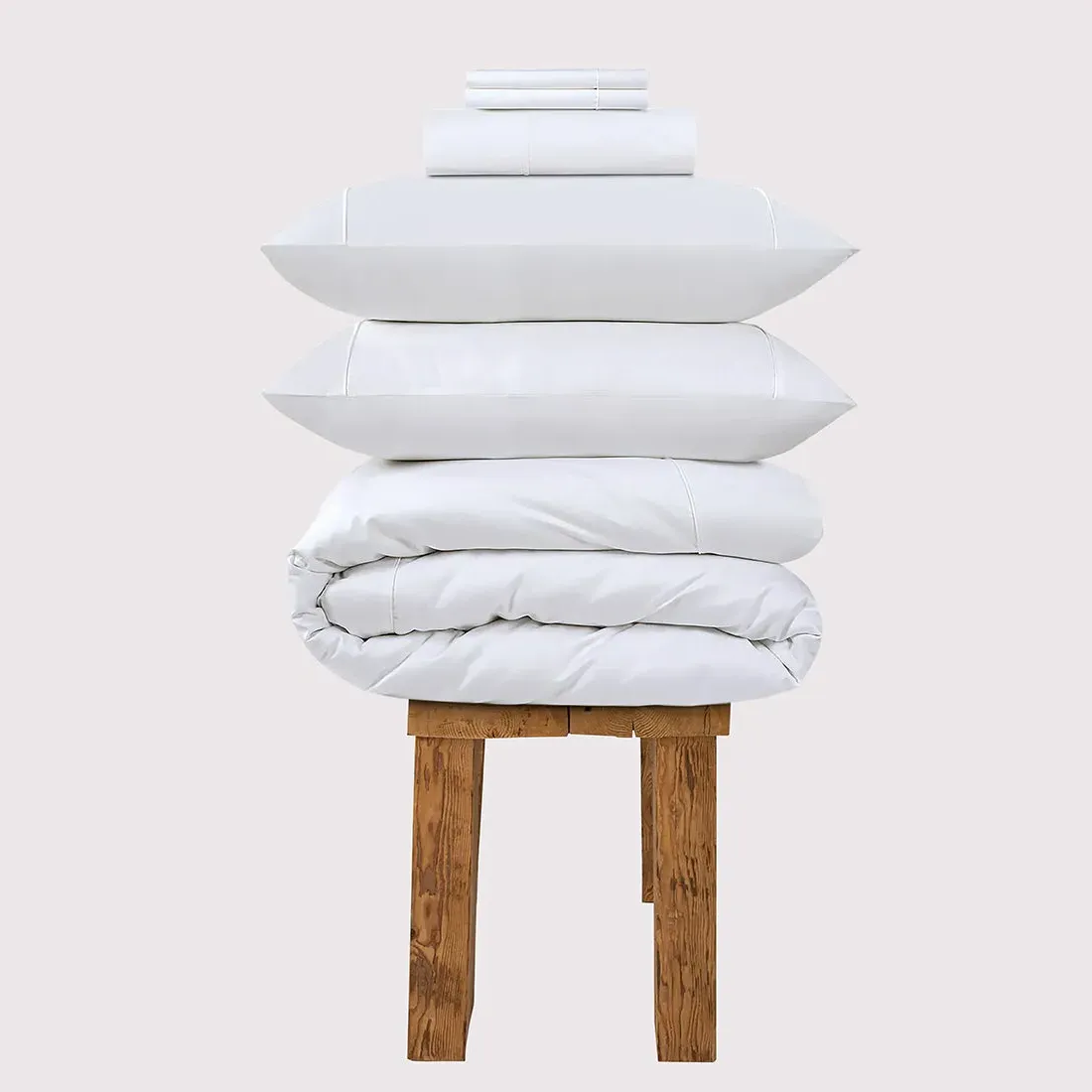 Single Bedding Set 800 Thread - White, Cotton image