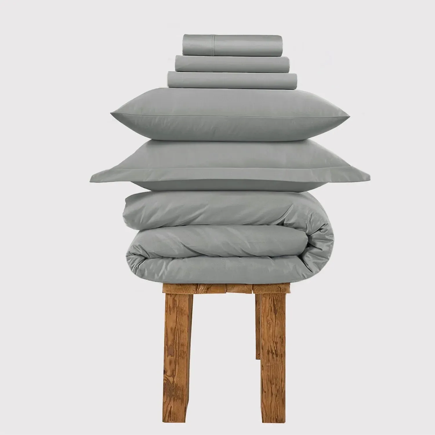 Single Bedding Set All Season - Grey, Cotton image