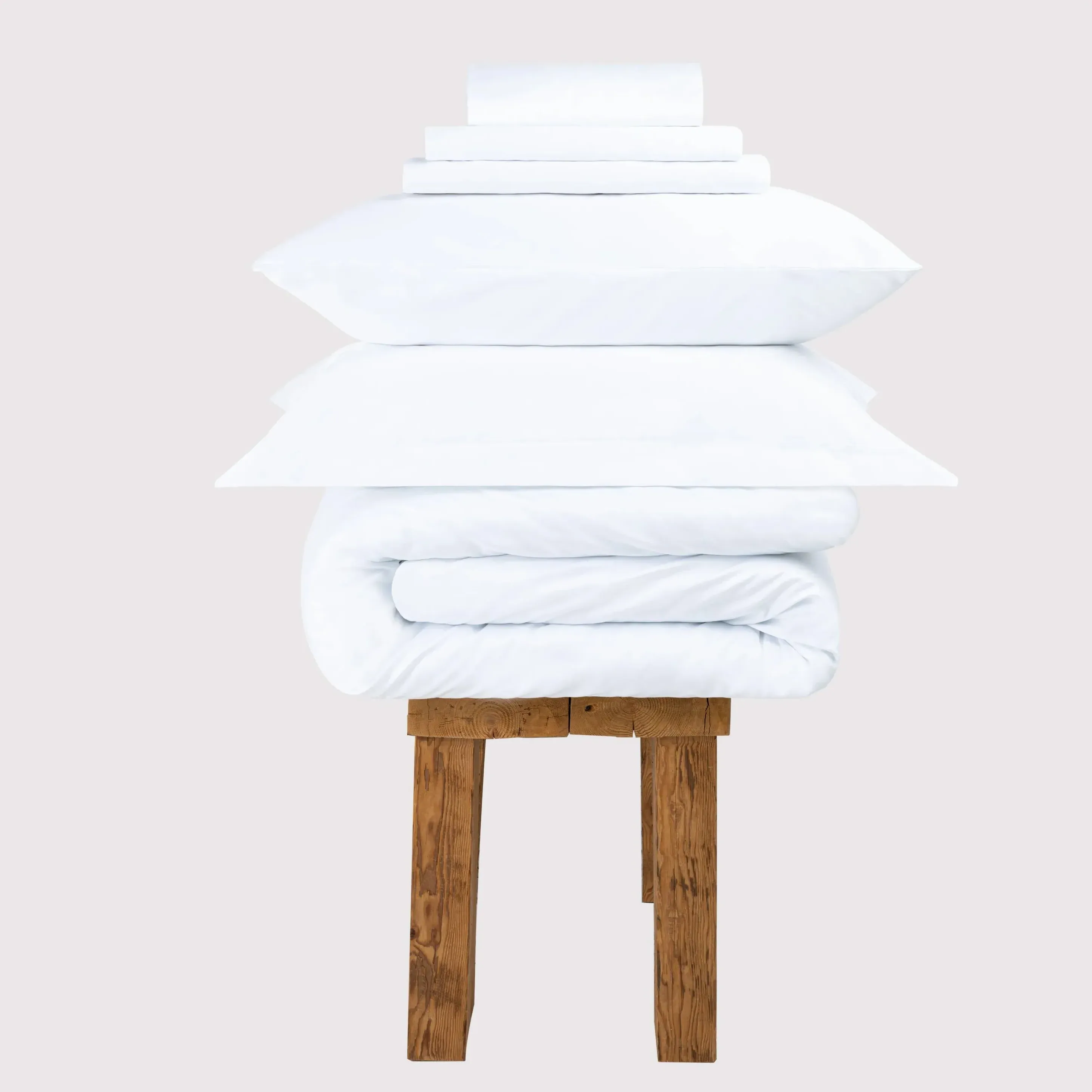 Single Bedding Set - White, Egyptian Cotton image