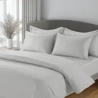 Single Duvet Cover 300 Thread Count - Silver Dove Grey, Cotton alternate view