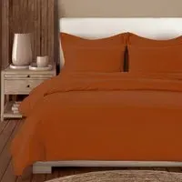 Grand Splendour Lux Single Duvet Cover - Potter's Clay, Cotton Sateen alternate view