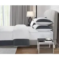 Single Harrogate Lux Duvet Cover 800 Thread Count - Graphite Grey alternate view