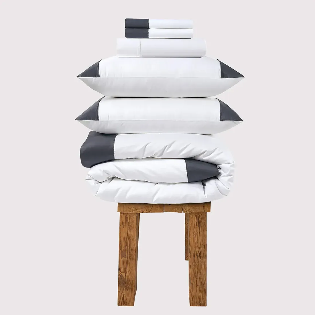 Single Duvet Cover 800 Thread Count - Grey