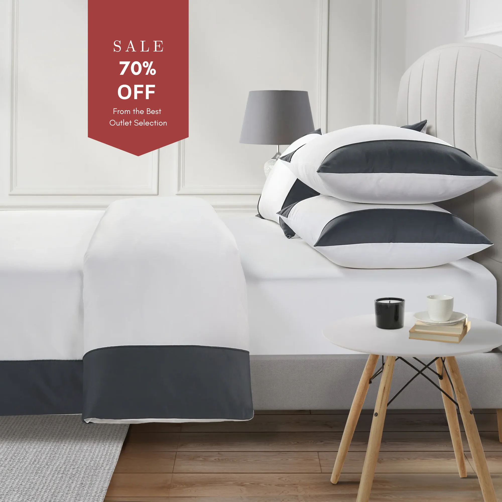 Single Duvet Cover 800 Thread Count - Grey image