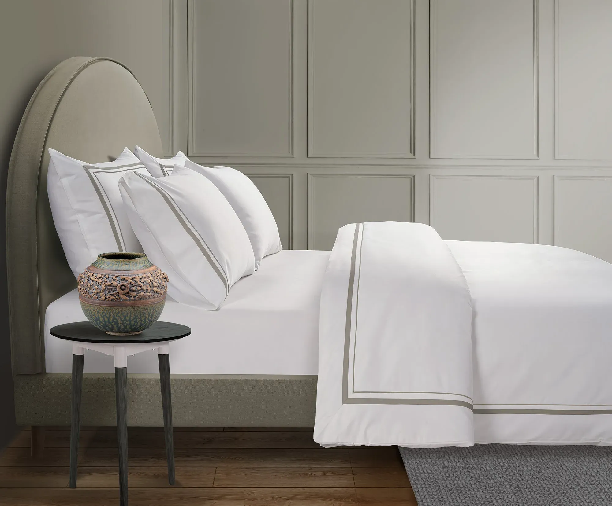 Single Duvet Cover 800 Thread Count - Mink, Cotton