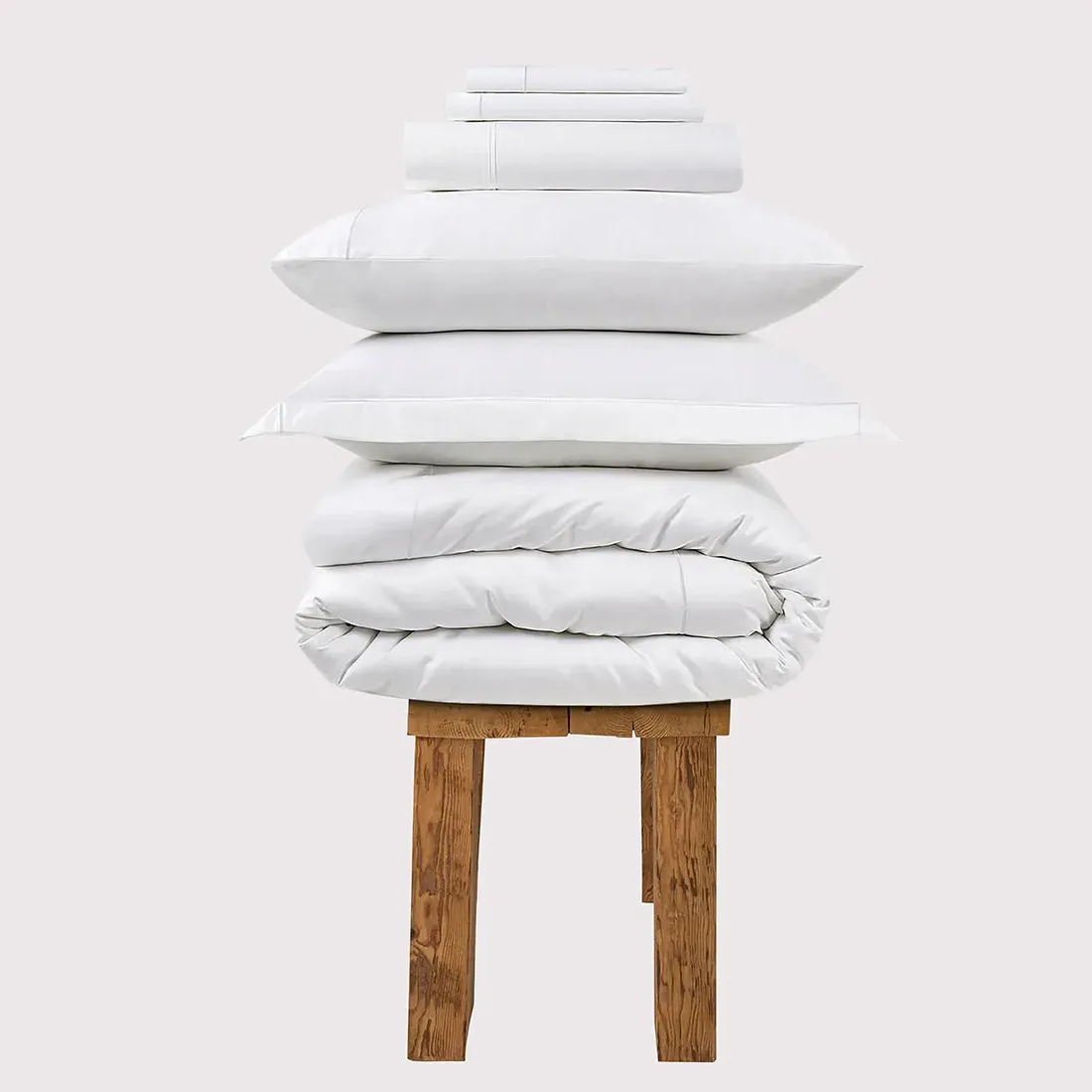 Single Duvet Cover 800 Thread Count - White, Cotton