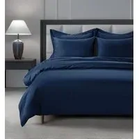 Grand Splendour Single Duvet Cover - Navy, Egyptian Cotton alternate view