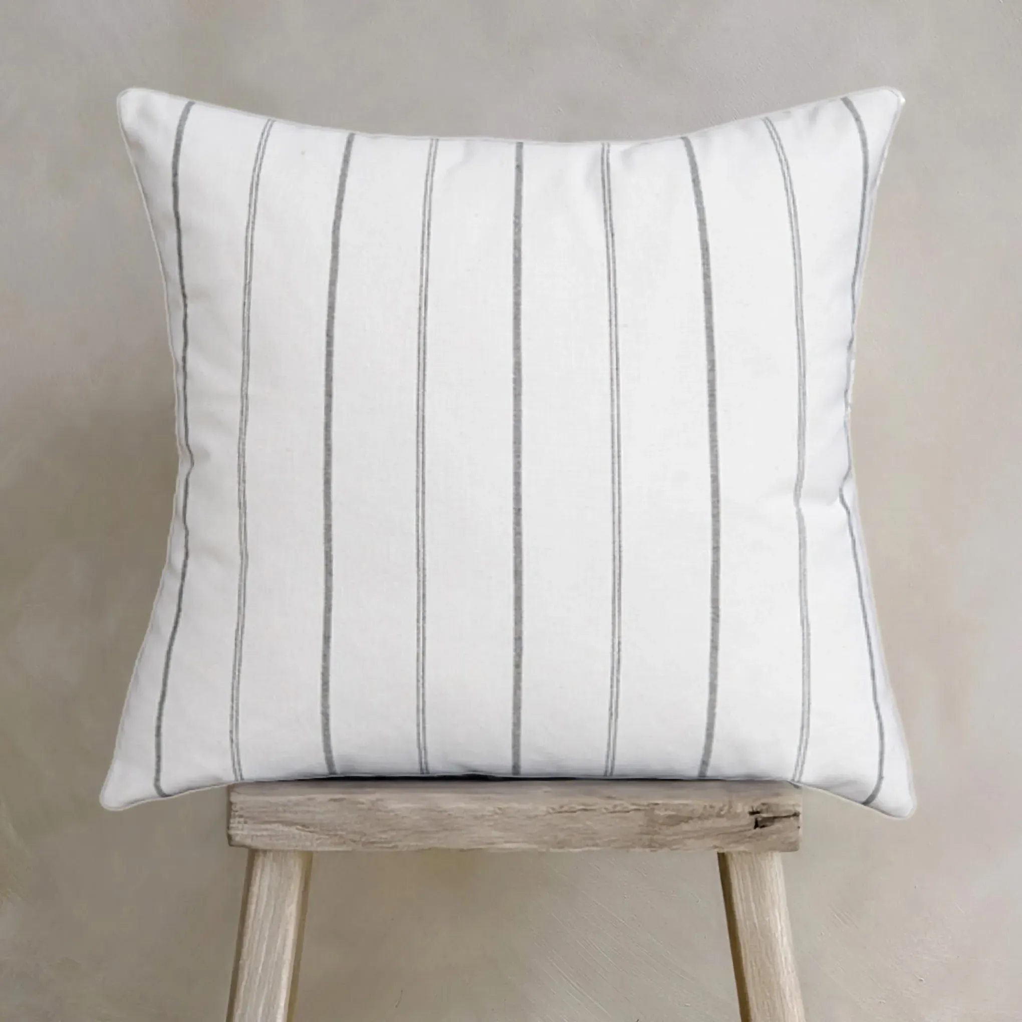Square Cushion Pair - Milk/Navy, Cotton