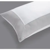 Windsor Lux Standard Pillowcase Pair - Silver Grey, Cotton Sateen alternate view