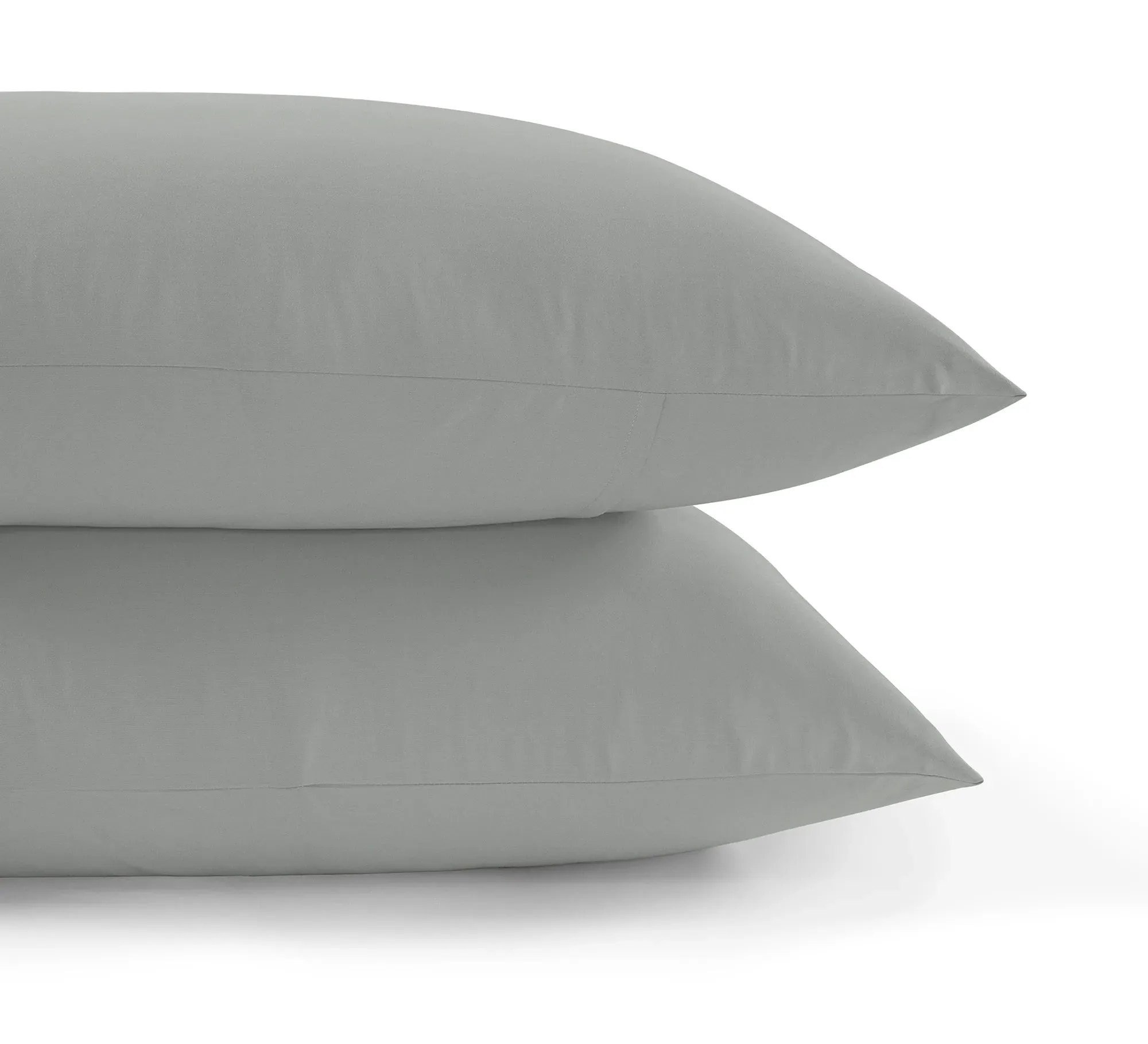 Standard Pillowcase Set - Grey, Egyptian Cotton