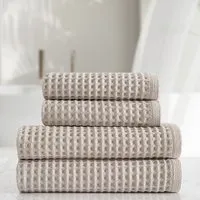 Stratton Waffle Towel Set 500 GSM - Pearl, Cotton alternate view
