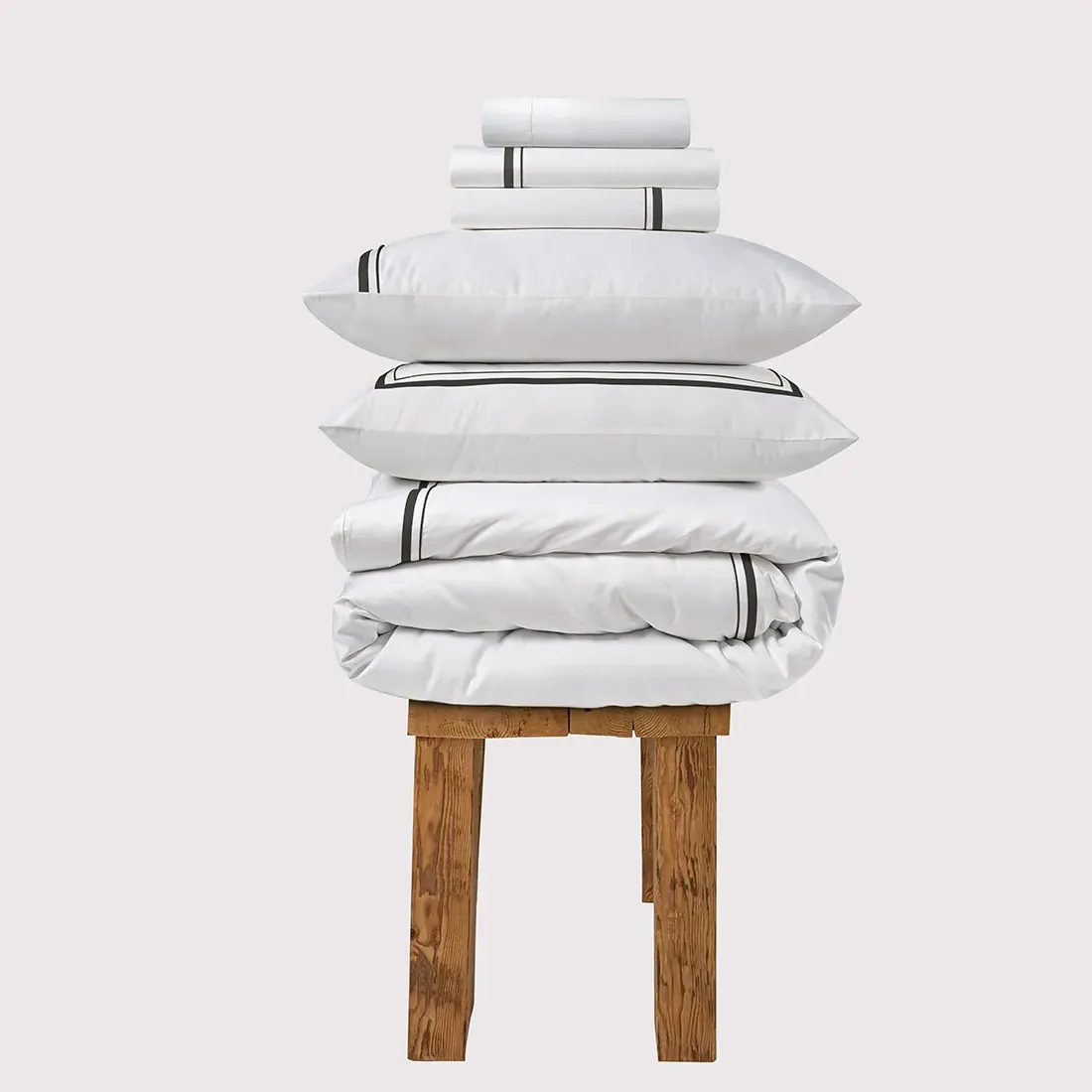 Super King Bedding Set 800 Thread Count - Black