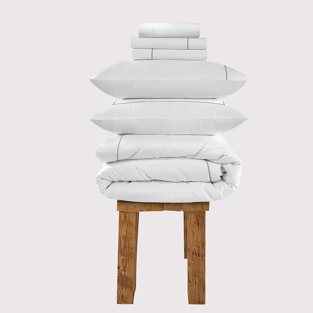 Super King Bedding Set 800 Thread - Mink, Cotton