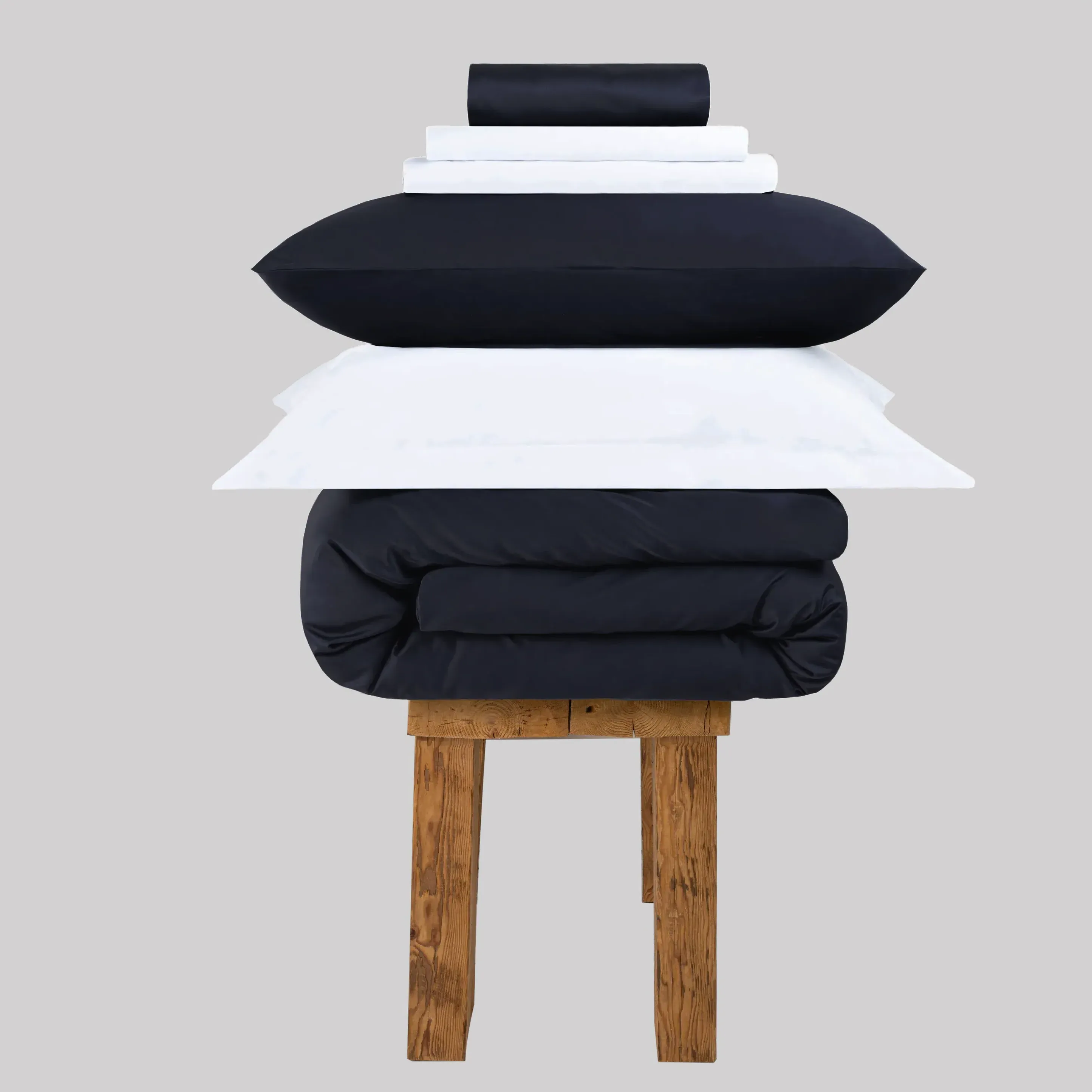 Super King Bedding Set - Navy, Egyptian Cotton