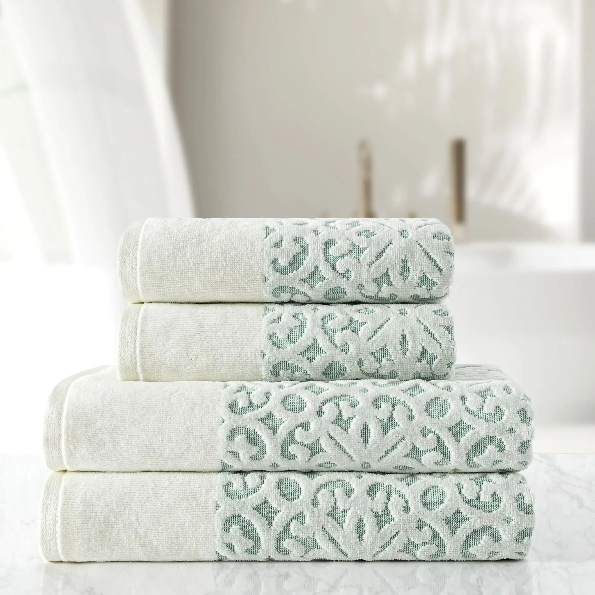 Sussex Jacquard Velour Cotton Towel Set 600 GSM product