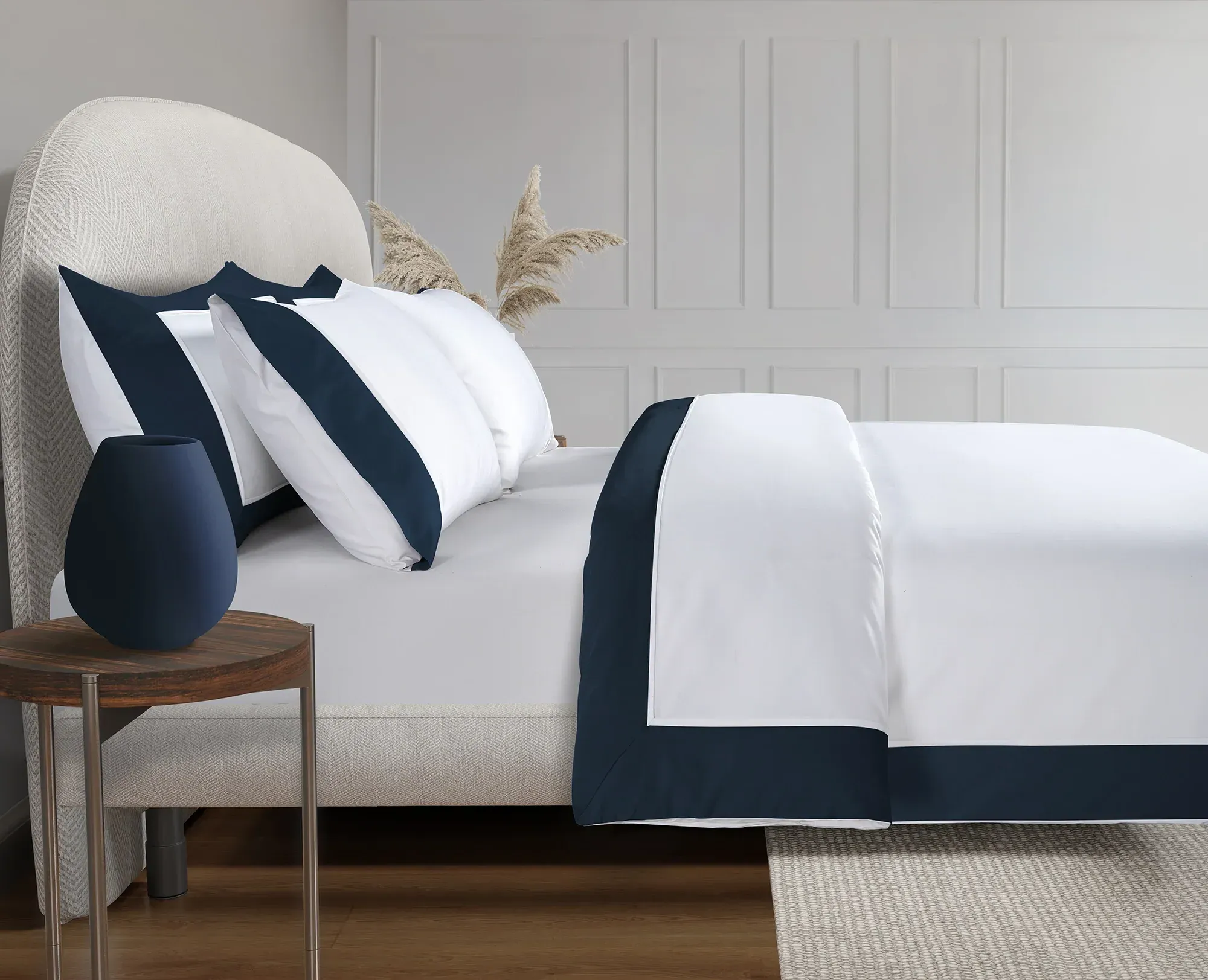 Windsor Lux Single Duvet Cover 800TC - Navy, Egyptian Cotton product