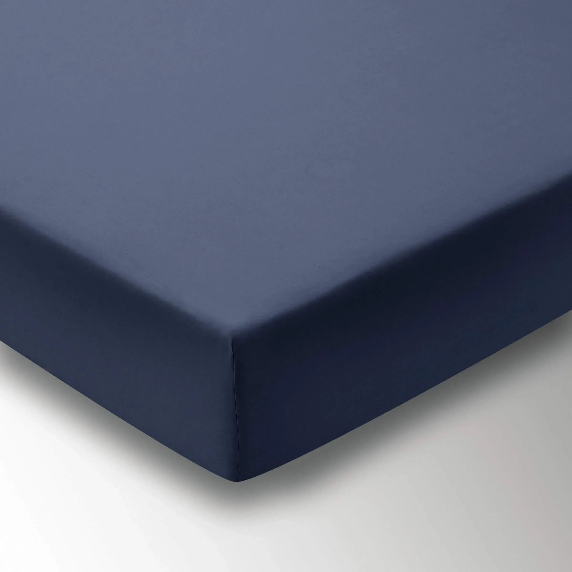 Double Fitted Sheet - Ink, Percale Cotton