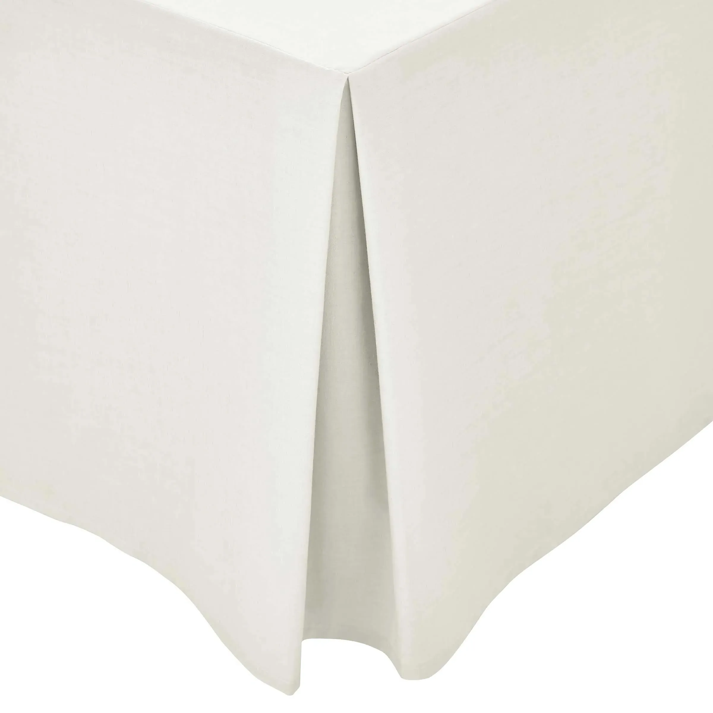 King Size Bed Valance - Cream, Percale Cotton