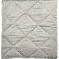 Quilted Throw with Fringe - Linen