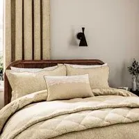 Single Duvet Cover Set - Soft Gold, Cotton