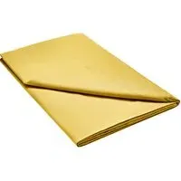 Single Flat Sheet Percale - Ochre, Cotton