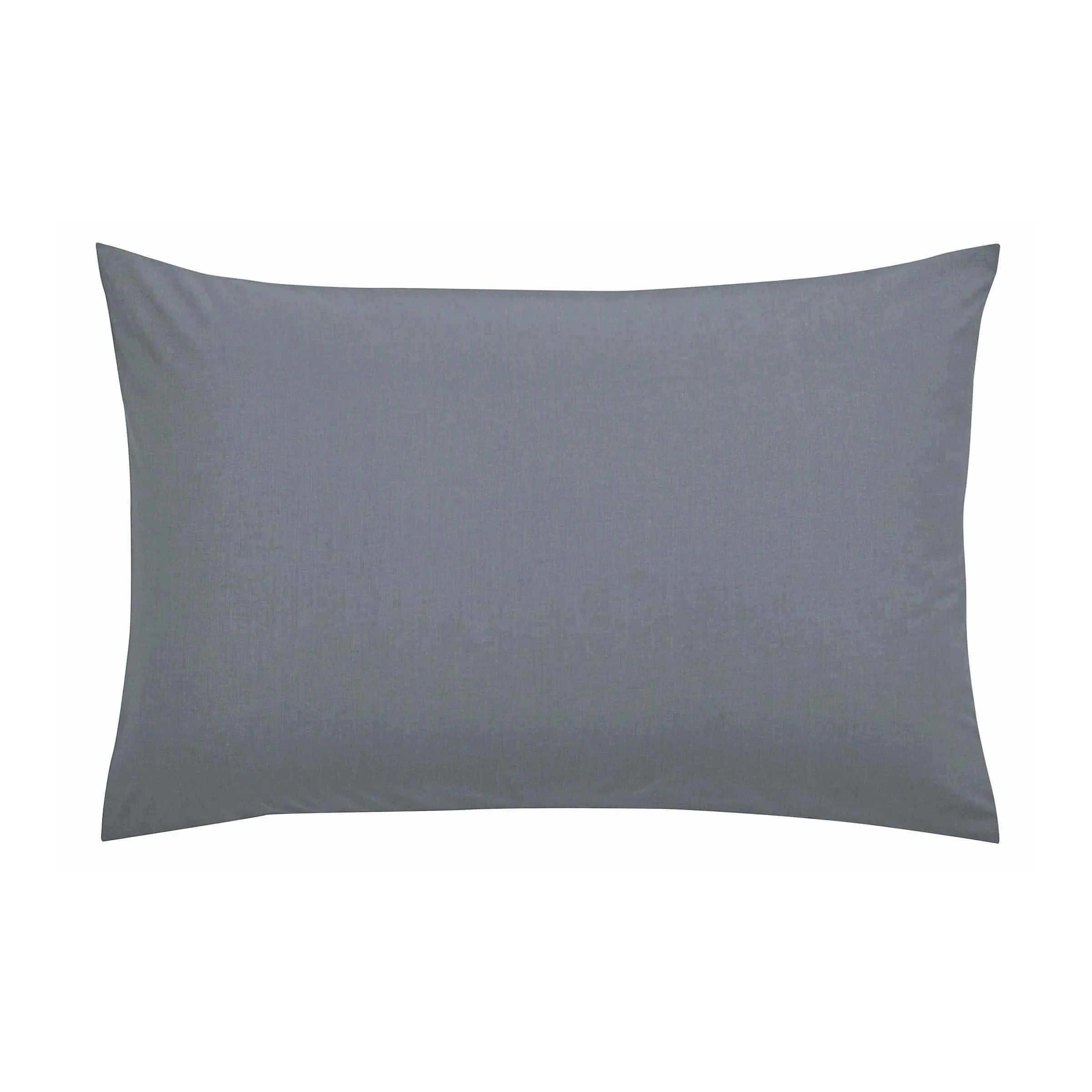 Standard Pillowcase - Charcoal, Percale Cotton