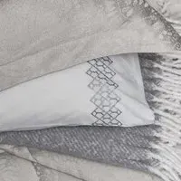 Standard Pillowcases Pair - Silver, Jacquard