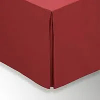 Super King Bed Valance - Marsala, Percale Cotton